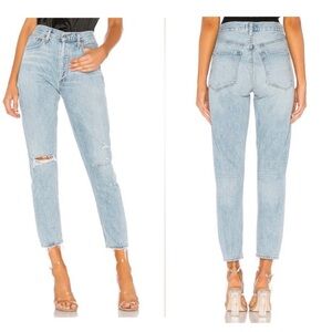 AGOLDE Jamie High Rise Classic in Shakedown